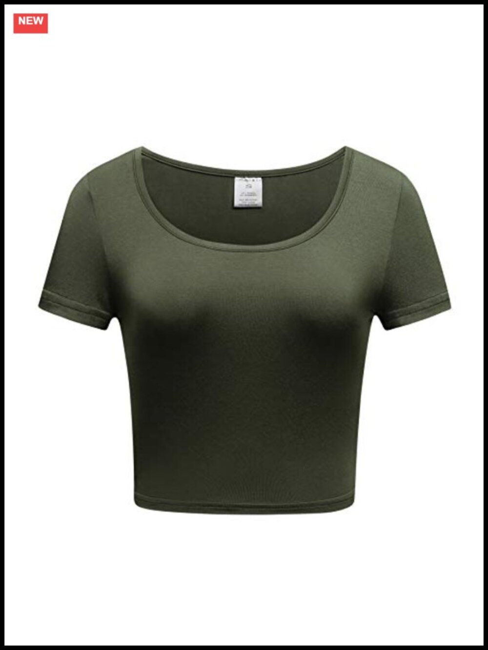 Womens Crop Top Cap Sleeve Scoop Neck Stretchy Modal Blend Casual Basic Shirt